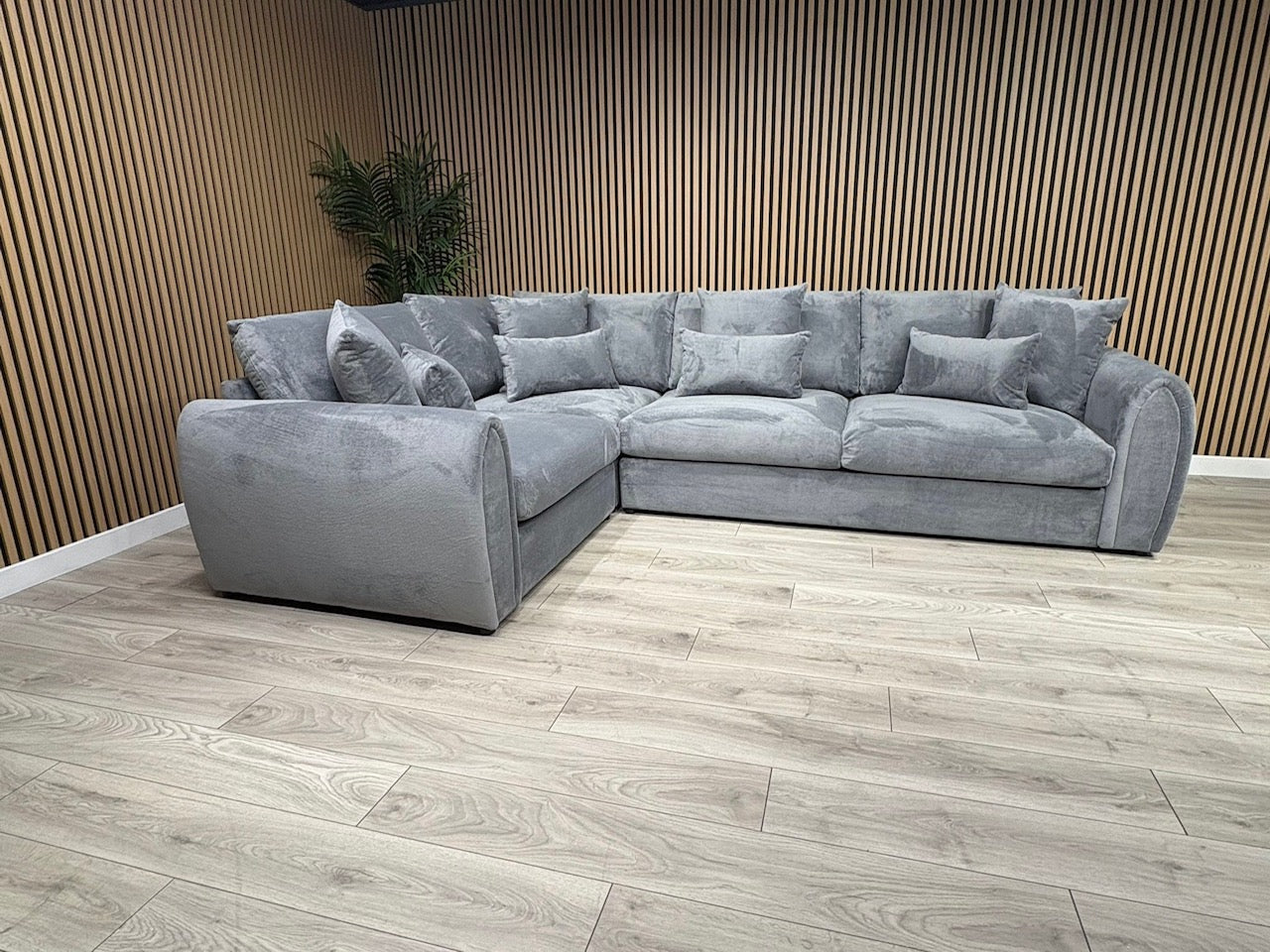 Sofology MARBLE ARCH Style Fabric LHF Corner Sofa, Grey - RRP £3,599