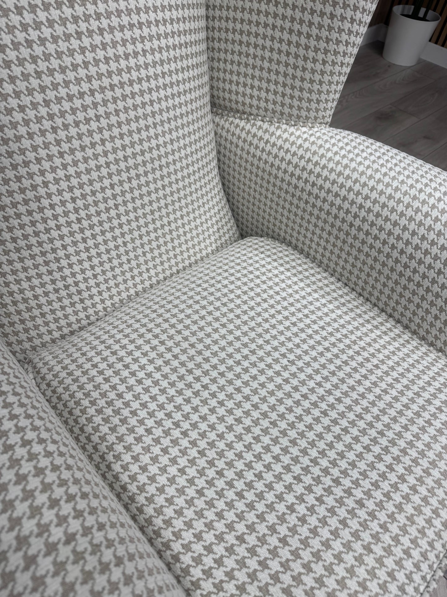 Habitat Fabric Wingback Chair / Armchair, Linen - RRP £999