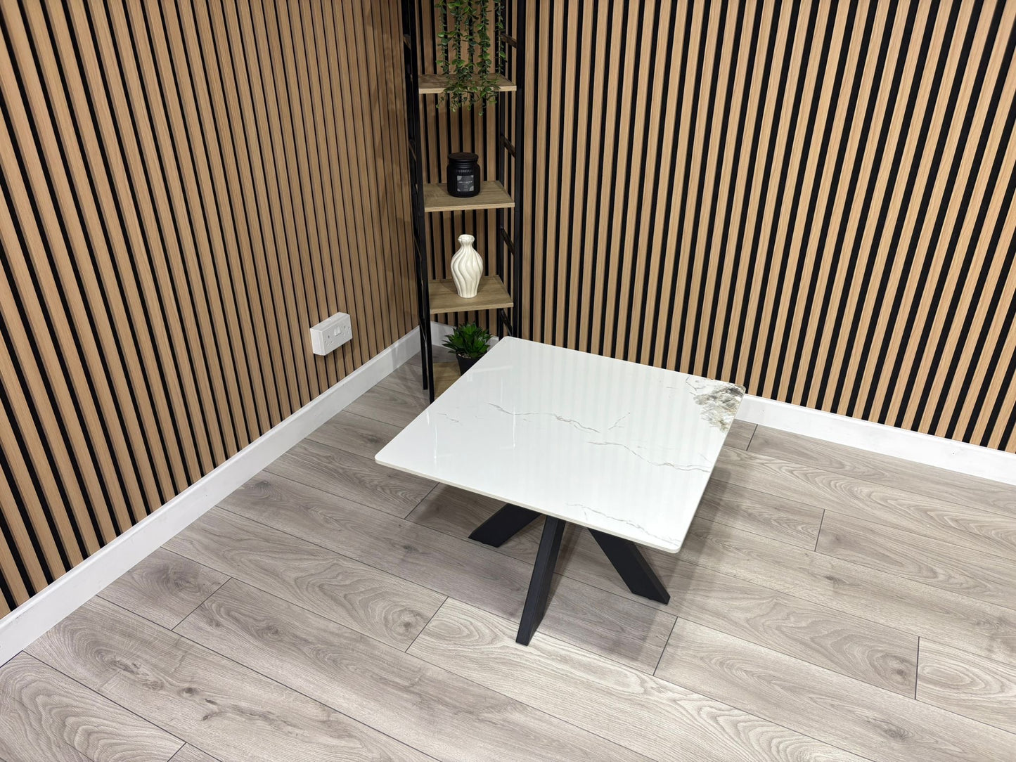 NEXT Sample - Crete Marble Effect End Table, RRP £300