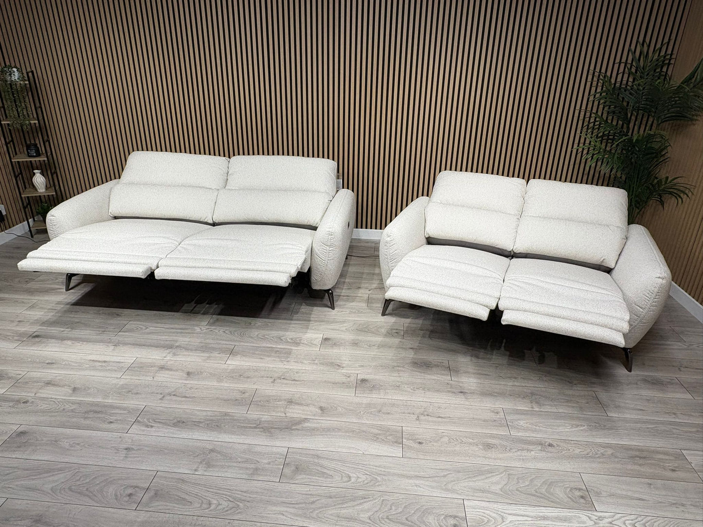 SORRENTO Fabric 3+2 Seater Power Recliners - RRP £3395