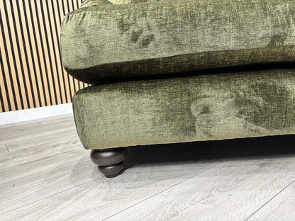 Alexander & James 4 Seater Button Back Sofa + Cuddle Chair, RRP: £3495