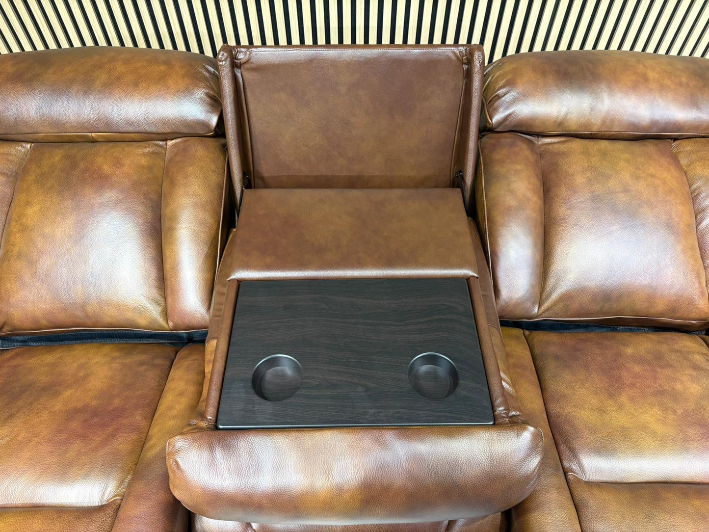 DFS Bravado Leather 3 Seater + 2 Seater Sofa Set, Power Recliners RRP: £3898