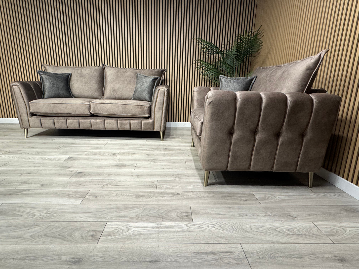 DFS - Cherished Style 3 Seater + Love Chair Sofa Set, Formal Back - RRP £2,399