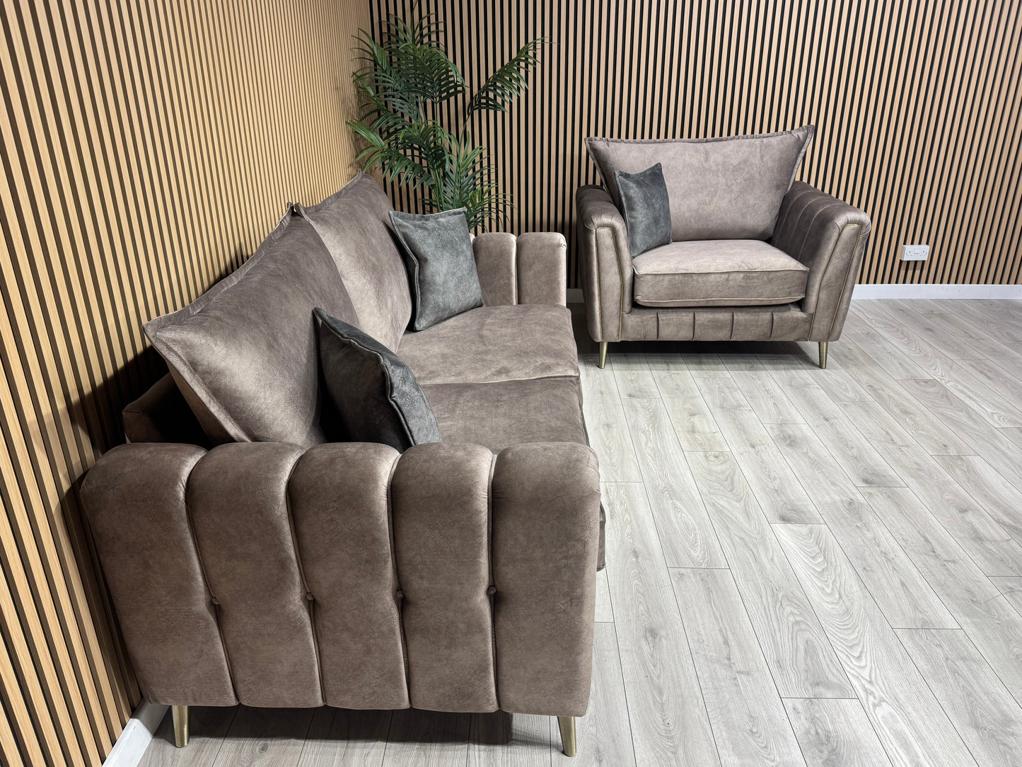 DFS - Cherished Style 3 Seater + Love Chair Sofa Set, Formal Back - RRP £2,399