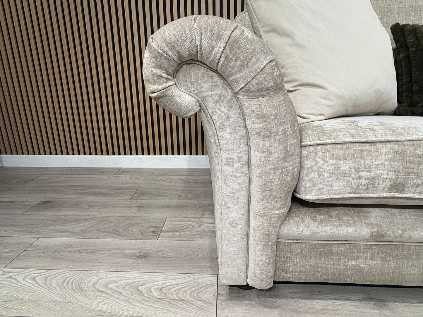 Victoria Fabric 3 Seater Sofa + Wingback Chair Set - RRP £3198