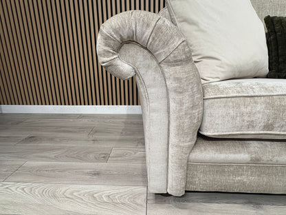 Victoria Fabric 3 Seater Sofa + Wingback Chair Set - RRP £3198