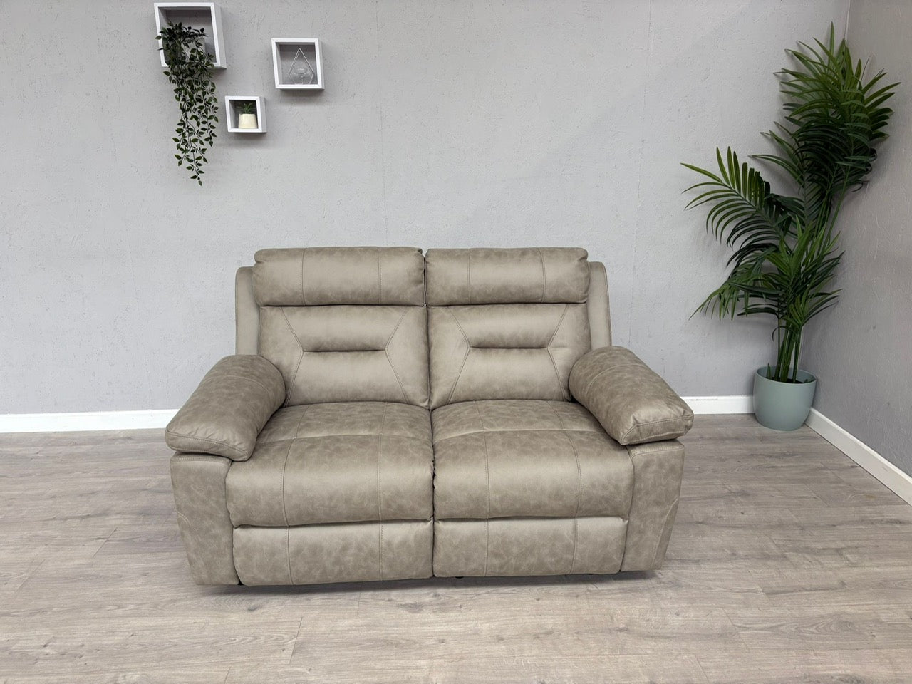 DFS - BRAYLAN Fabric 2 Seater Manual Recliner Sofa - RRP £879
