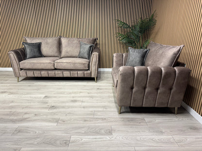 DFS - Cherished Style 3 Seater + Love Chair Sofa Set, Formal Back - RRP £2,399
