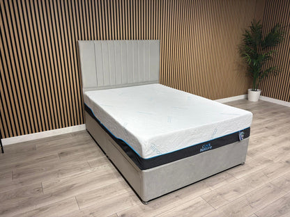 Cool Nature 3000 Pocket Divan Bed Set + Headboard. Available in all sizes