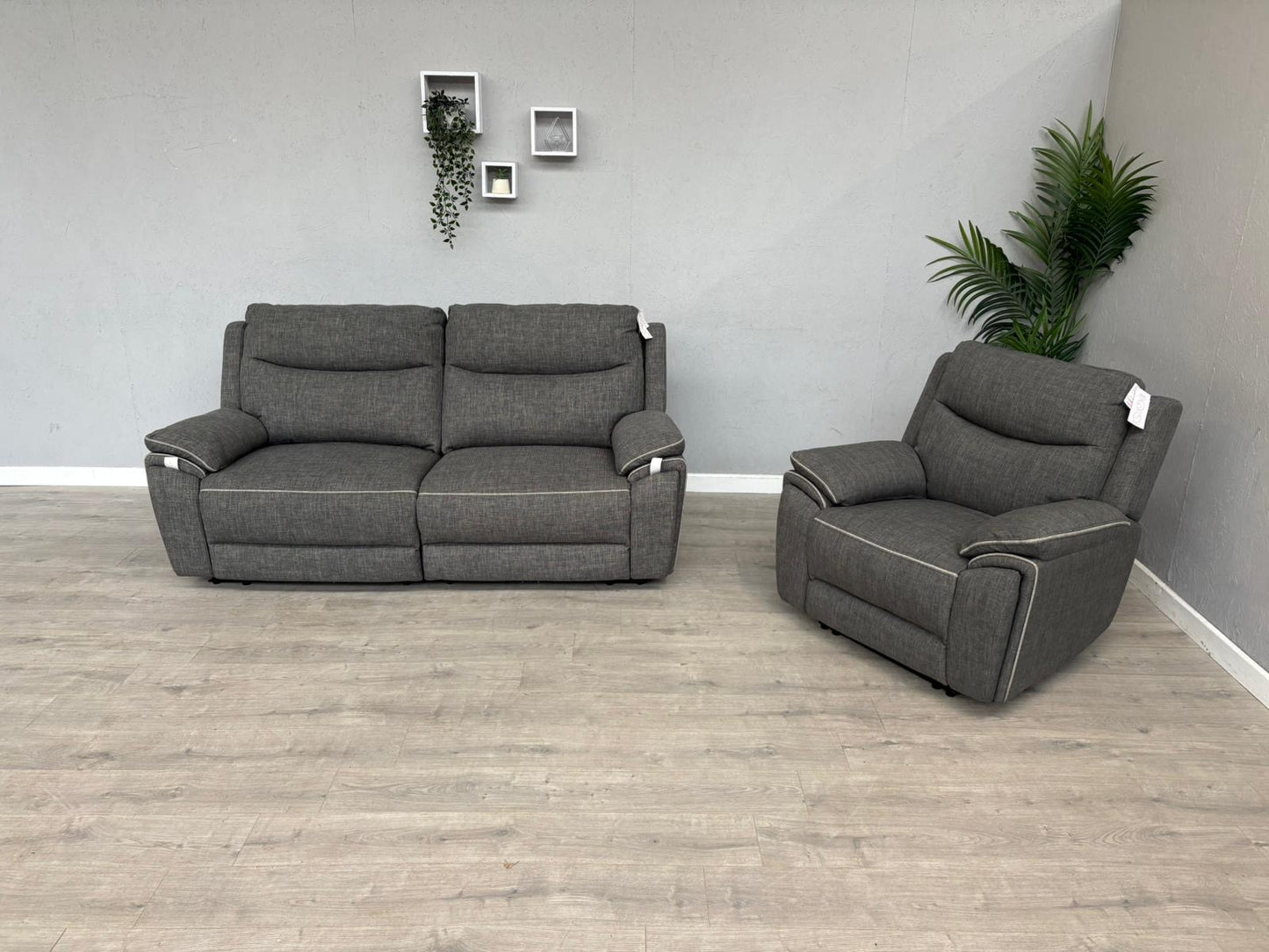 DFS - Trek Power Recliner 3 Seater Sofa + Armchair - RRP £1978