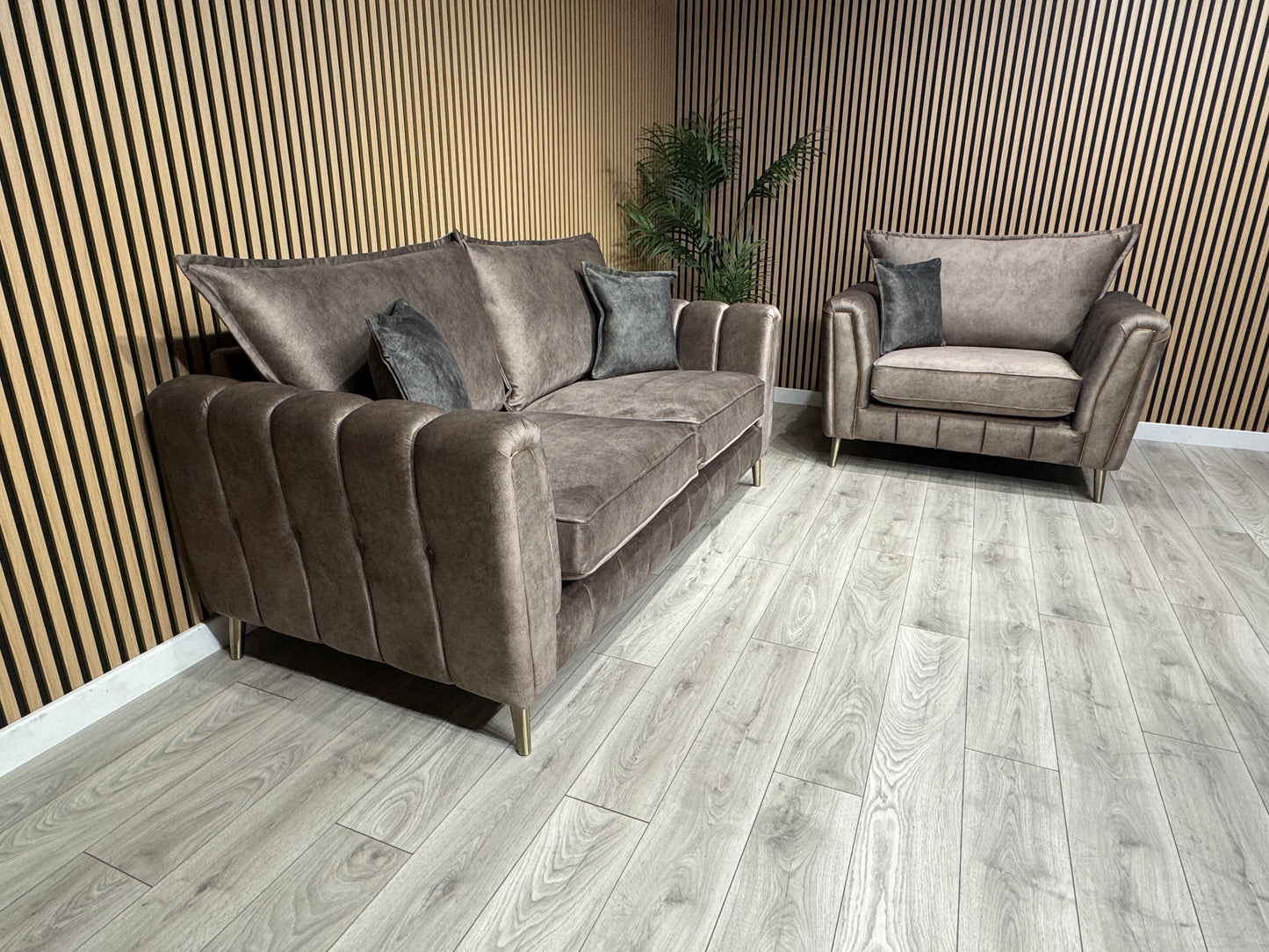 DFS - Cherished Style 3 Seater + Love Chair Sofa Set, Formal Back - RRP £2,399