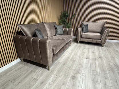 DFS - Cherished Style 3 Seater + Love Chair Sofa Set, Formal Back - RRP £2,399