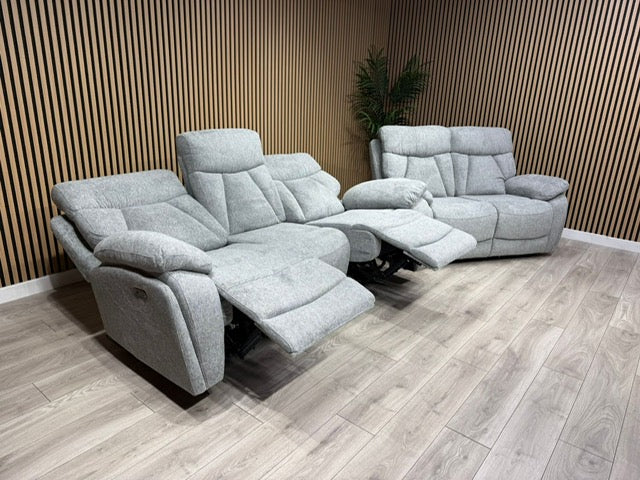 Havana Fabric 3 Seater + 2 Seater Power Recliner Sofa Set - RRP £3698