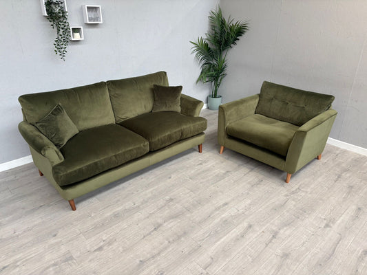 M&S - Marks & Spencer LACEY Fabric 3 Seater Sofa + Accent Chair Set - RRP £2998