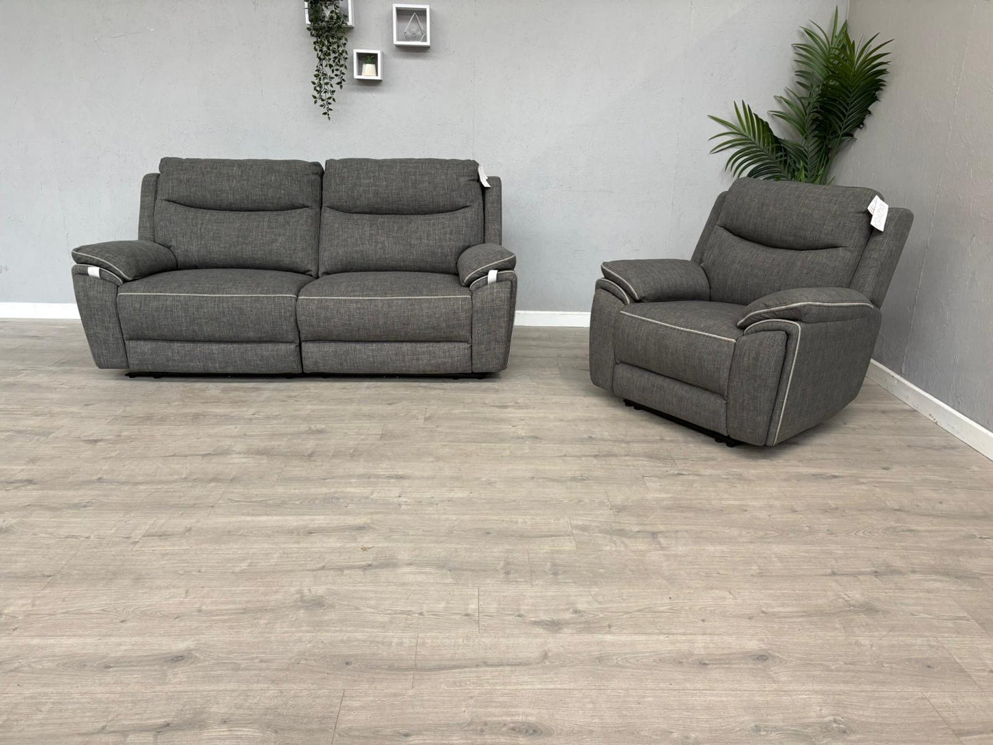 DFS - Trek Power Recliner 3 Seater Sofa + Armchair - RRP £1978