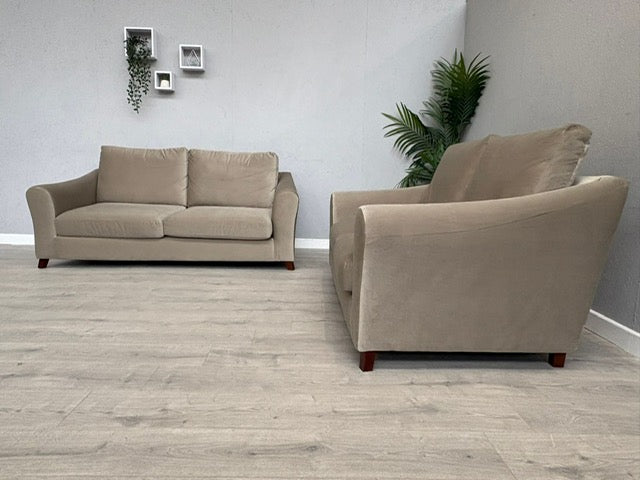 Laura Ashley BASLOW Style Fabric 3 Seater + 2 Seater Sofa Set - RRP £2,800