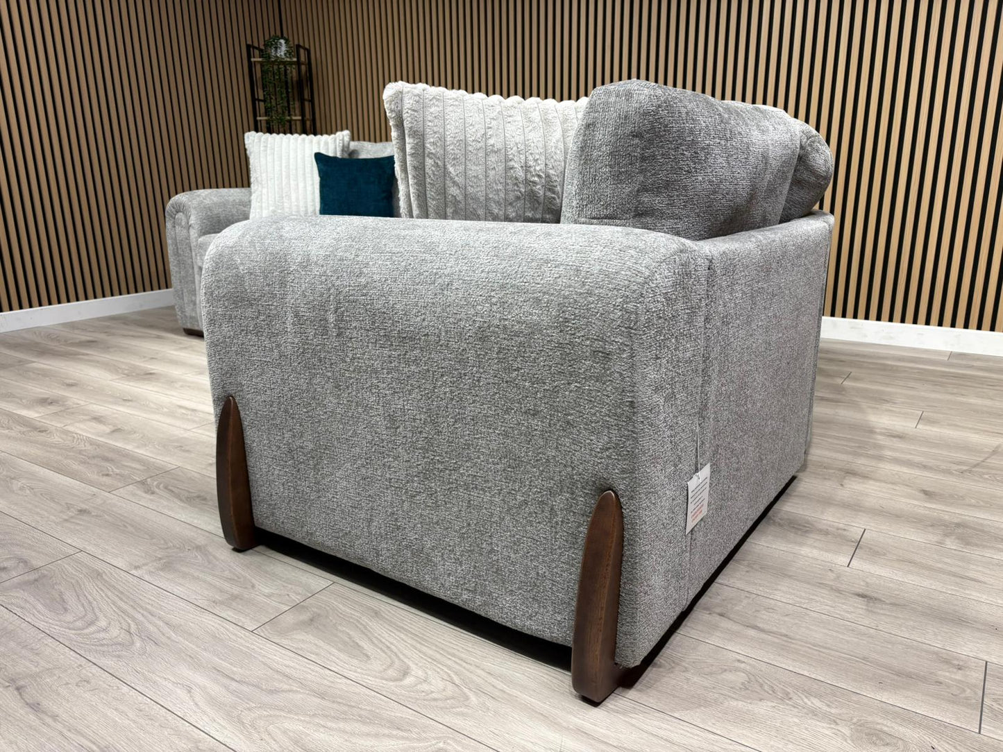 Sofology Marble Arch Style 2 Corner 1 Fabric Corner Sofa, Grey - RRP £3029