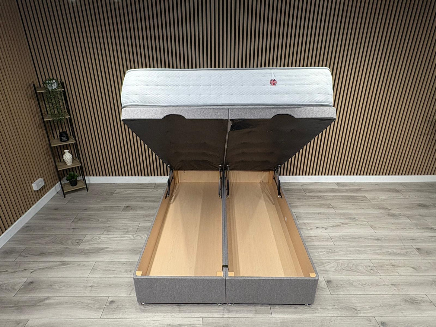 Platinum 1500 Ottoman Divan Bed Set + Headboard. Available in all sizes