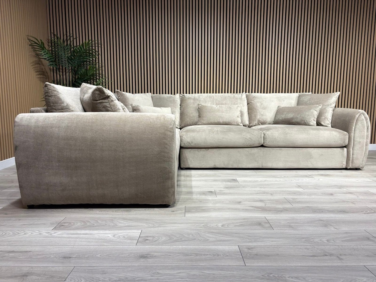 Sofology MARBLE ARCH Style Fabric LHF Corner Sofa, Mocha - RRP £3,599