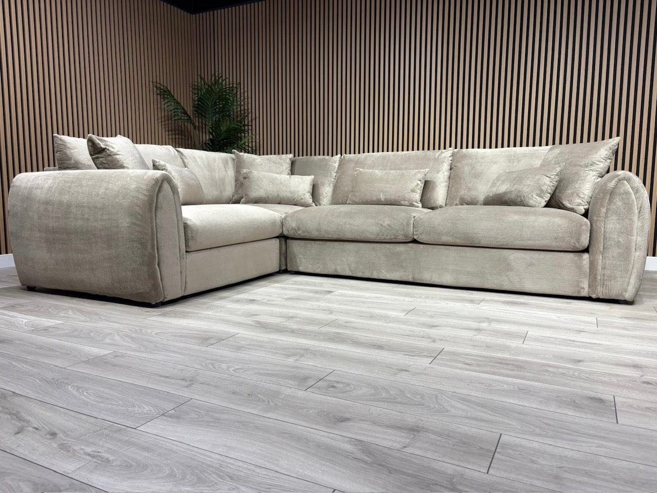 Sofology MARBLE ARCH Style Fabric LHF Corner Sofa, Mocha - RRP £3,599