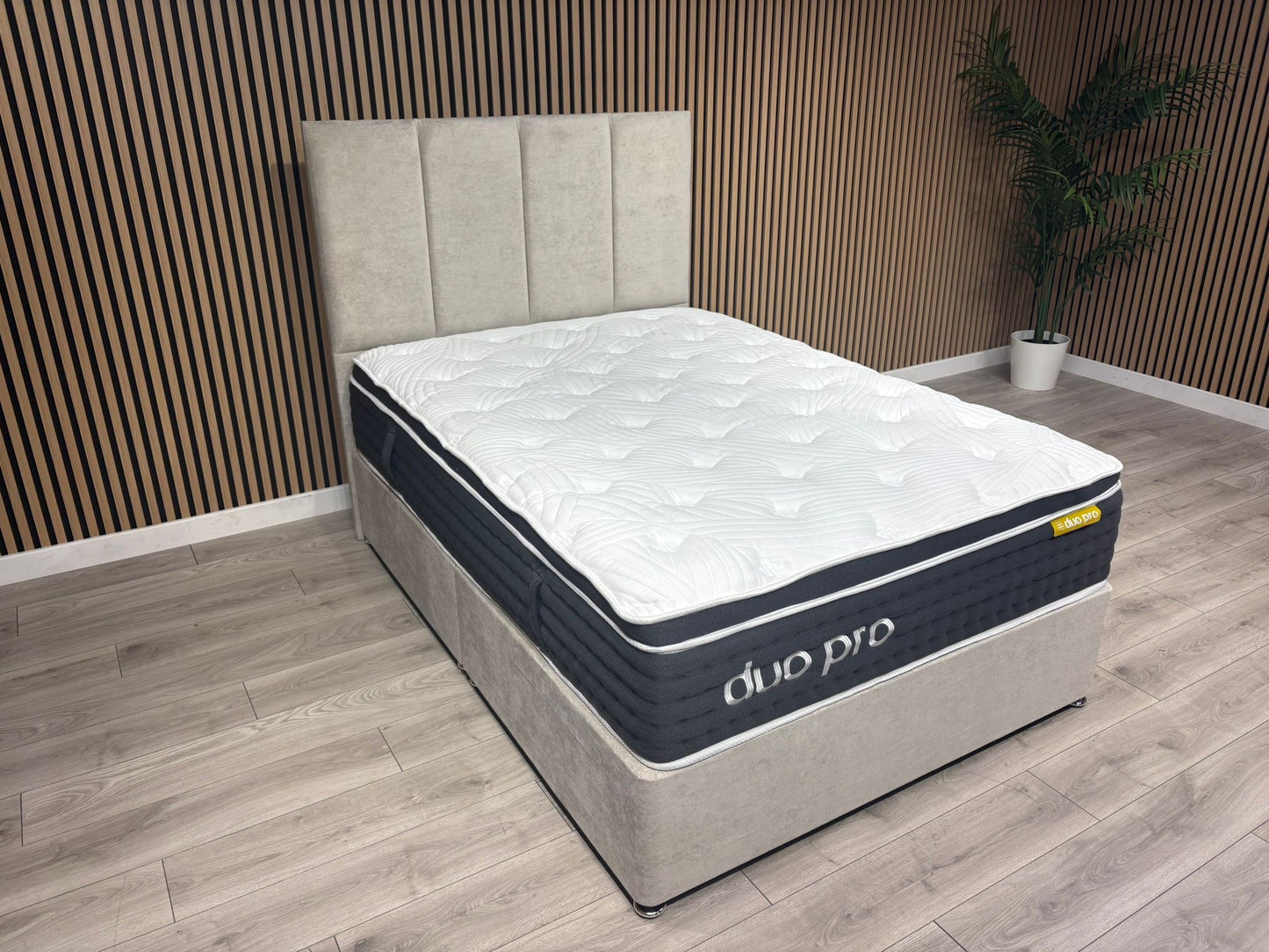 Duo Pro Pocket Sprung Mattress Divan Bed Set - Different sizes available