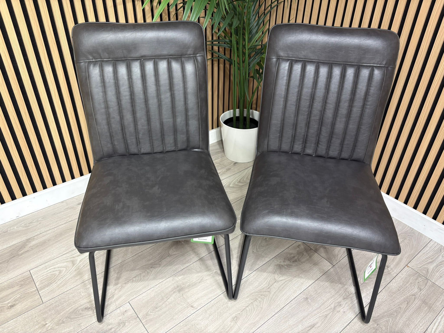 NEXT Sample - New Bronx Leather Dining Chairs