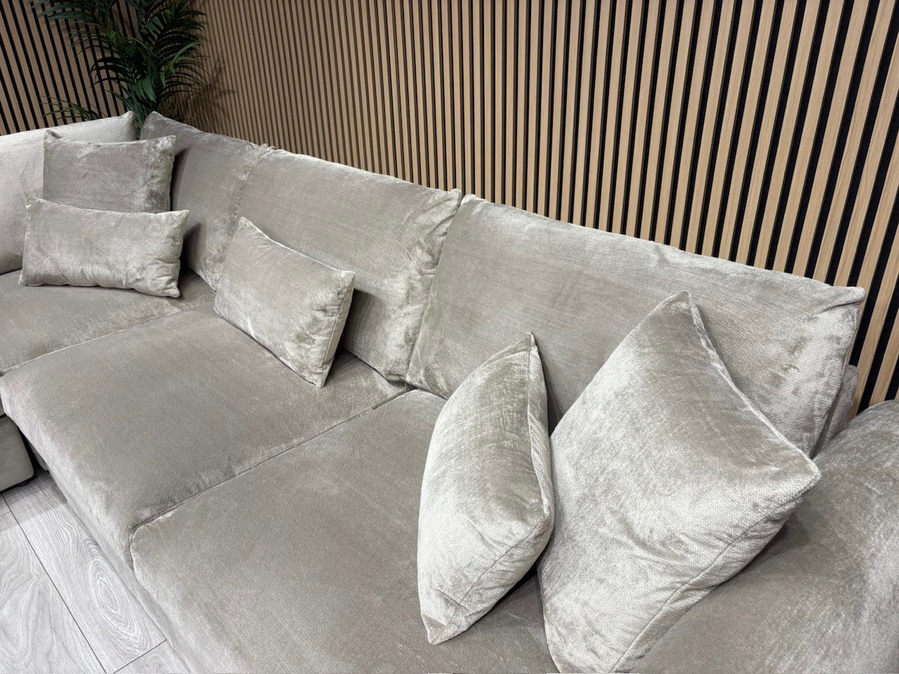 Sofology MARBLE ARCH Style Fabric LHF Corner Sofa, Mocha - RRP £3,599