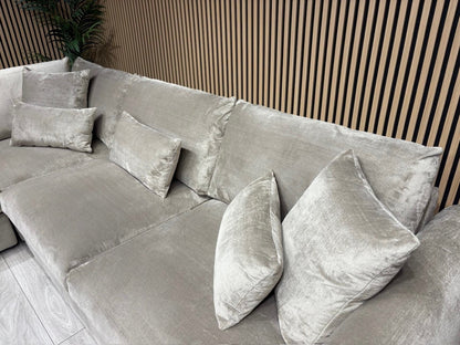Sofology MARBLE ARCH Style Fabric LHF Corner Sofa, Mocha - RRP £3,599