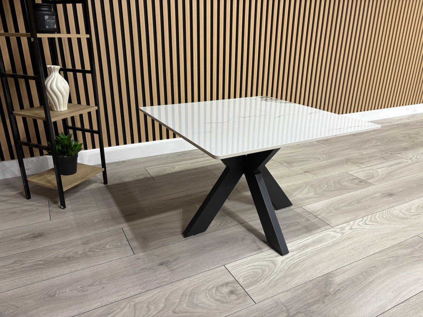 NEXT Sample - Crete Marble Effect End Table, RRP £300