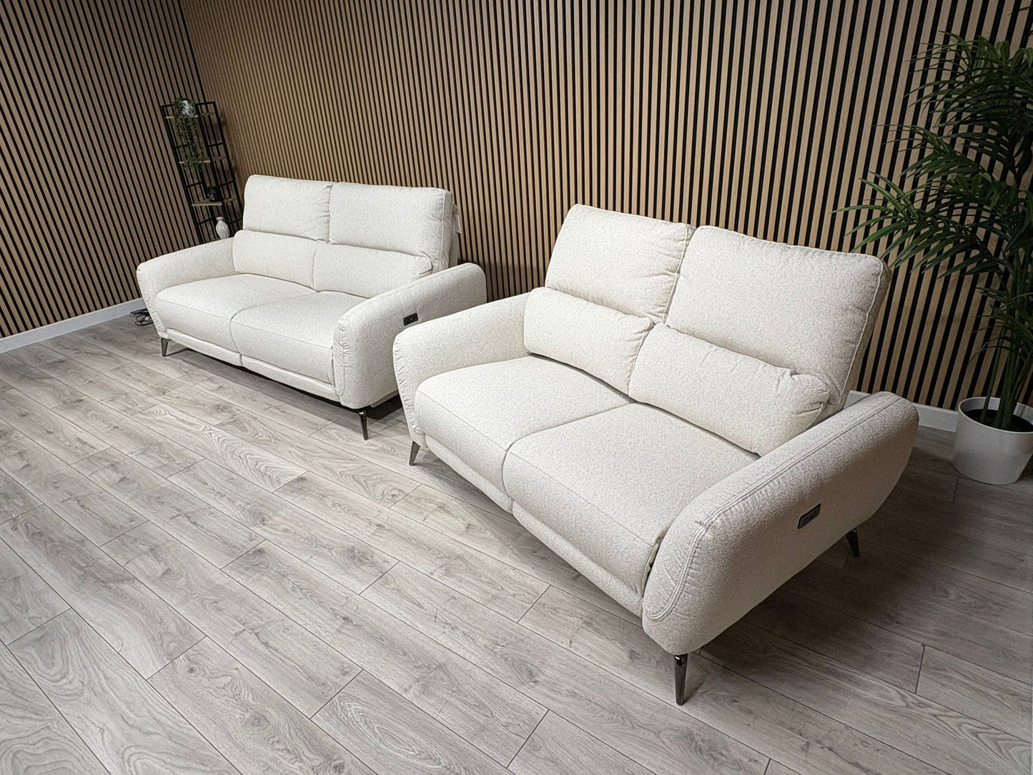SORRENTO Fabric 3+2 Seater Power Recliners - RRP £3395