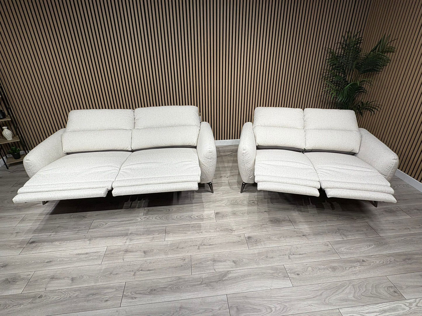 SORRENTO Fabric 3+2 Seater Power Recliners - RRP £3395