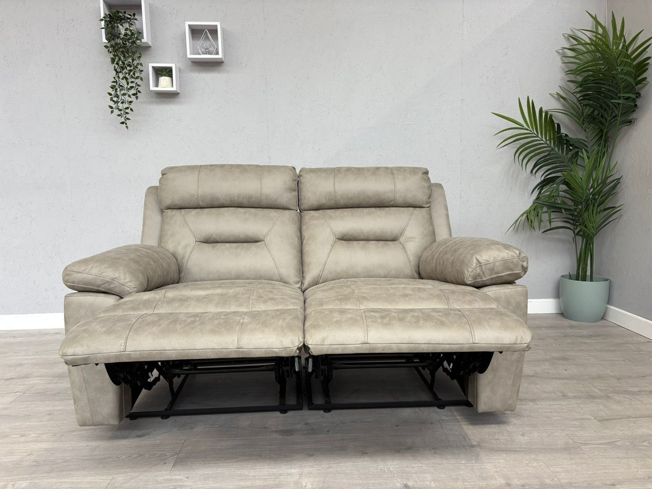 DFS - BRAYLAN Fabric 2 Seater Manual Recliner Sofa - RRP £879