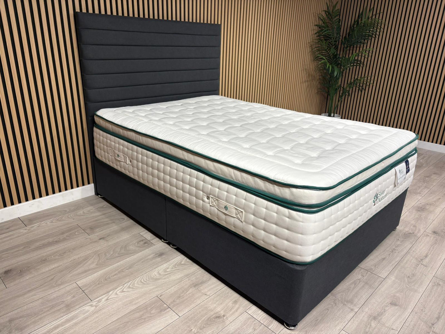 Sleep Nature 1000 Pillow Top Divan Bed Set + Headboard. Available in all sizes