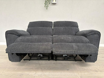 Atlanta - Fabric 2 Seater Sofa with Power Recliners, Coda Black - RRP £1079