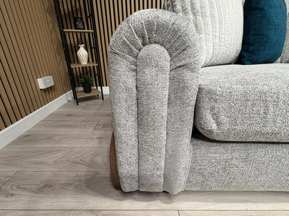 Sofology Marble Arch Style 2 Corner 1 Fabric Corner Sofa, Grey - RRP £3029