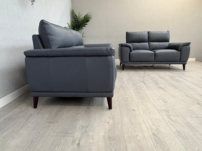 Furniture Village - Morgan 3 Seater + 2 Seater Leather Sofa Set RRP £2890