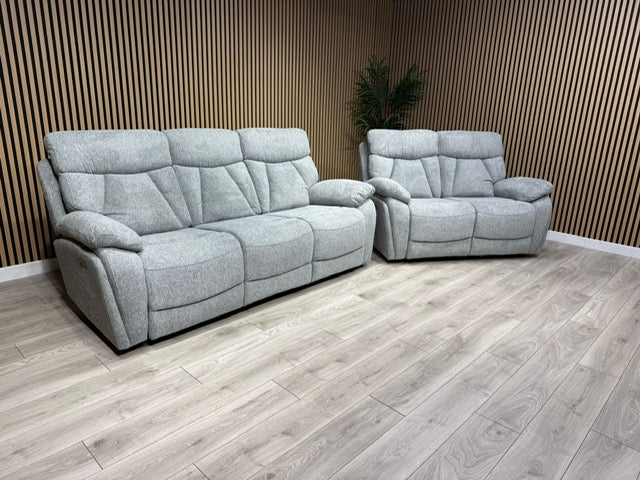 Havana Fabric 3 Seater + 2 Seater Power Recliner Sofa Set - RRP £3698