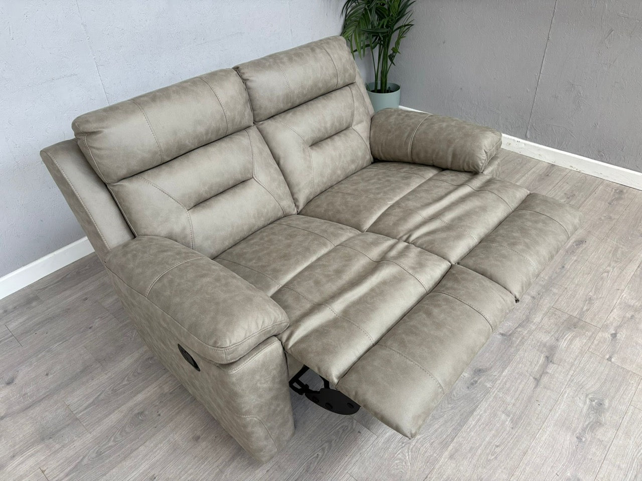DFS - BRAYLAN Fabric 2 Seater Manual Recliner Sofa - RRP £879