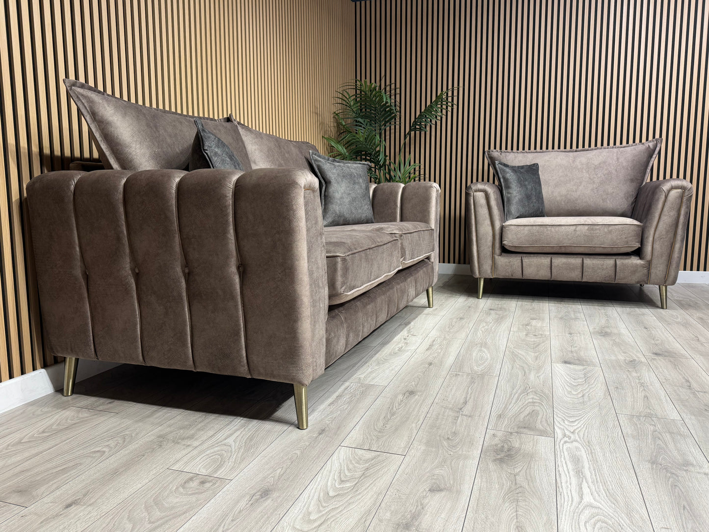 DFS - Cherished Style 3 Seater + Love Chair Sofa Set, Formal Back - RRP £2,399