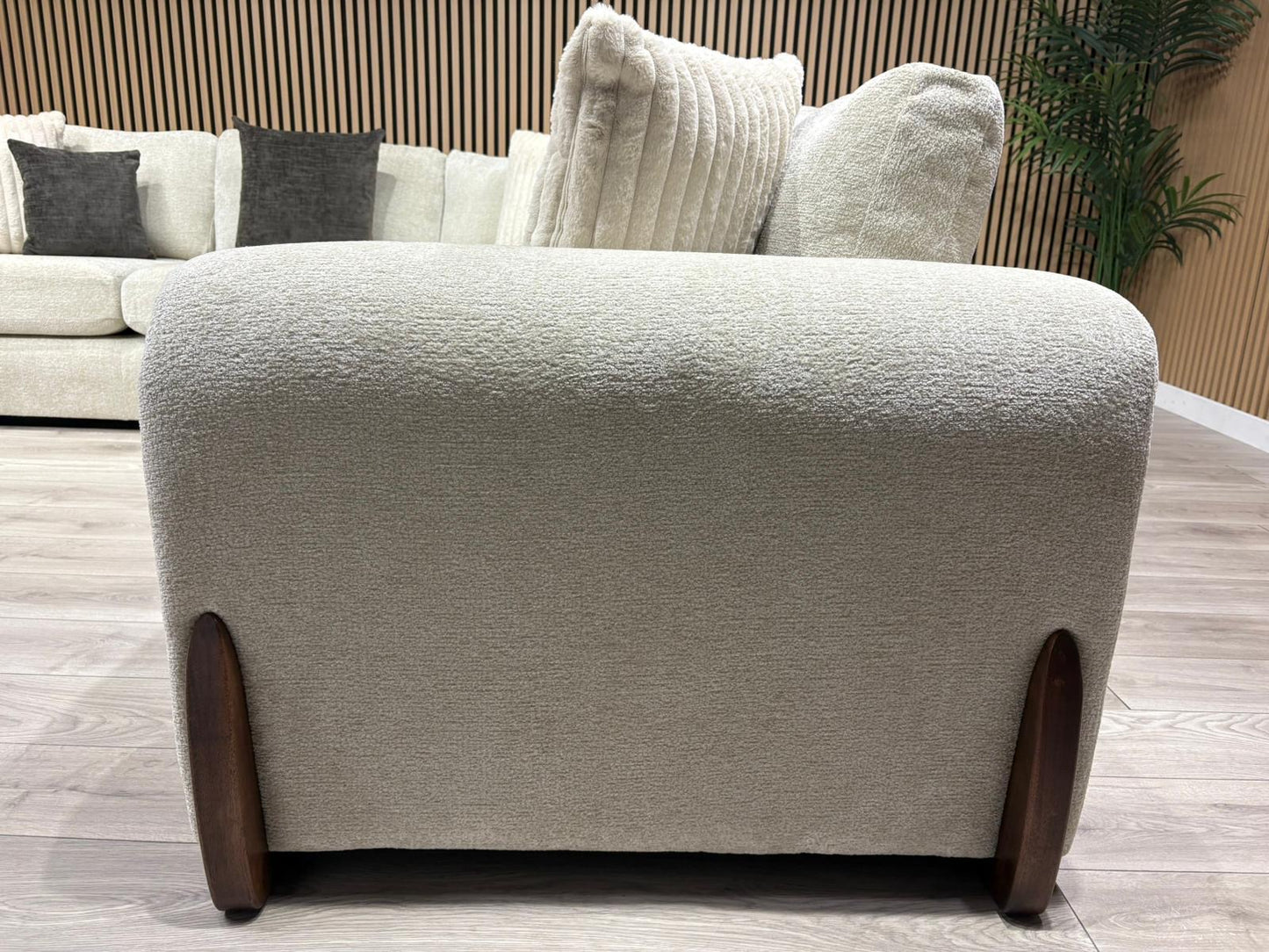 Sofology Marble Arch Style 2 Corner 2 Large Fabric Corner Sofa, Stone - RRP £3,129