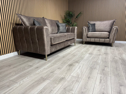 DFS - Cherished Style 3 Seater + Love Chair Sofa Set, Formal Back - RRP £2,399