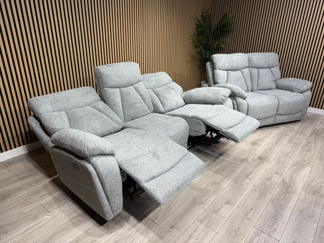 Havana Fabric 3 Seater + 2 Seater Power Recliner Sofa Set - RRP £3698