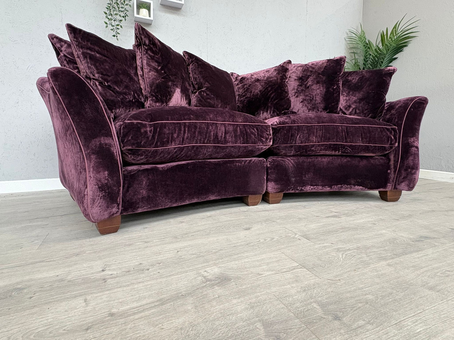 Westbridge Premium Fabric Large Curved Sofa - RRP £2599