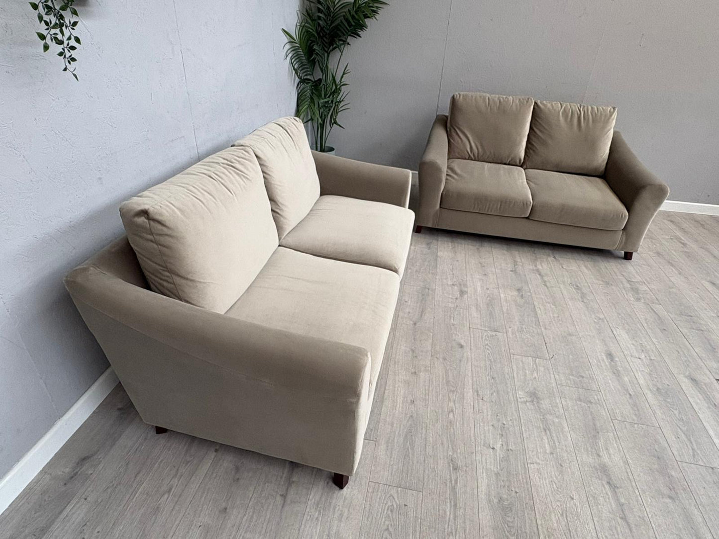 Laura Ashley BASLOW Style Fabric 3 Seater + 2 Seater Sofa Set - RRP £2,800