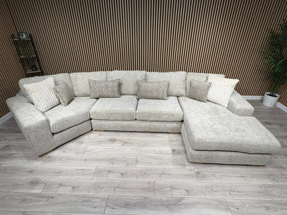 DFS Sample - Pandora RHF large Chaise Corner Sofa - RRP: £3495