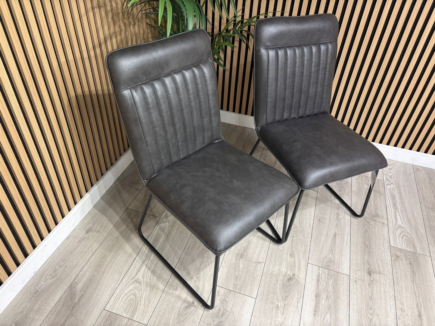 NEXT Sample - New Bronx Leather Dining Chairs