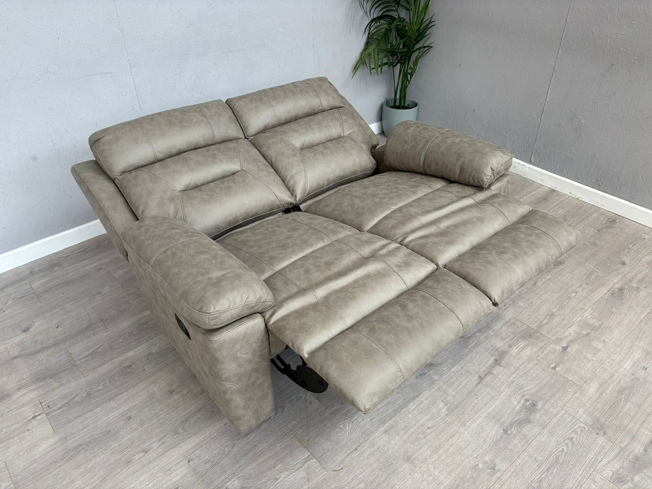 DFS - BRAYLAN Fabric 2 Seater Manual Recliner Sofa - RRP £879