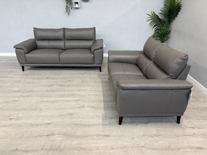 Furniture Village - Morgan 3 Seater + 2 Seater Leather Sofa Set RRP £2890