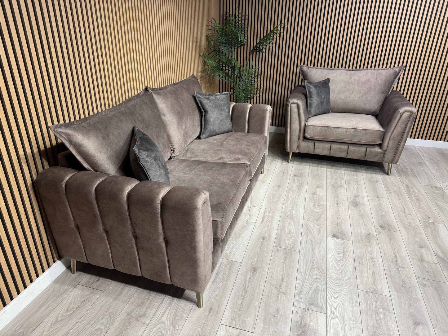 DFS - Cherished Style 3 Seater + Love Chair Sofa Set, Formal Back - RRP £2,399
