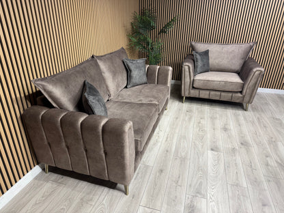 DFS - Cherished Style 3 Seater + Love Chair Sofa Set, Formal Back - RRP £2,399